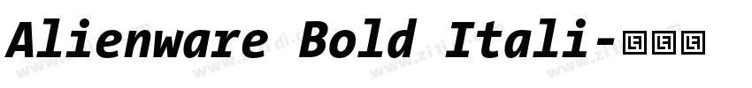 Alienware Bold Itali字体转换 Alienware Bold Itali字体转换